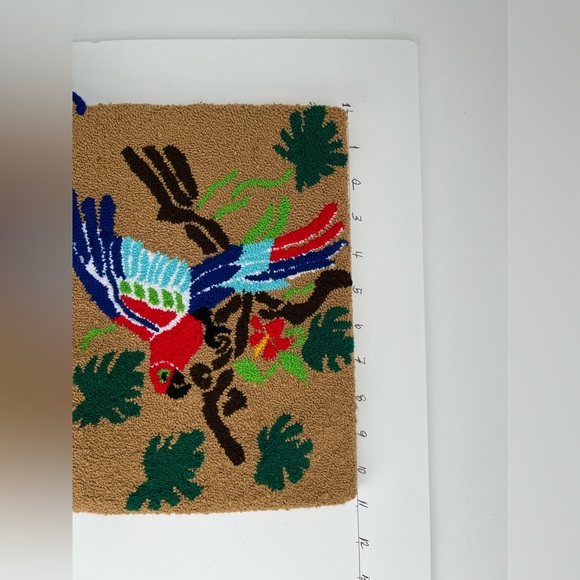 Multi-Purpose Handwoven Tropical Bird Bag -  Colorful Wayuu Macaw Sleeve Cover - Picture 7 of 9